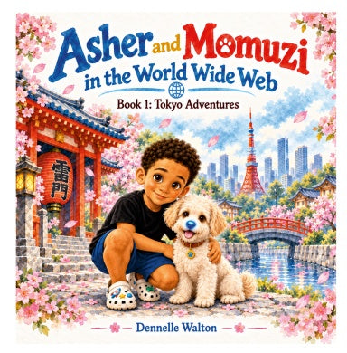 Asher and Momuzi: Tokyo Adventures hardcover book cover